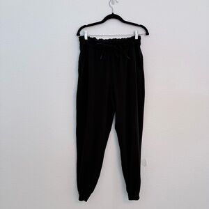 Lululemon Athletica Black High Rise cinch waist Joggers size 10